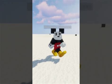 Mickey Mouse 3D Skin for the Figura Mod Minecraft Mod