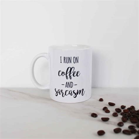 ‘Coffee and Sarcasm’ Mug – Made For You Custom Gifts