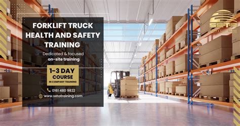 Forklift Truck Health And Safety Training In Company Seta Training Courses Gold Nebosh