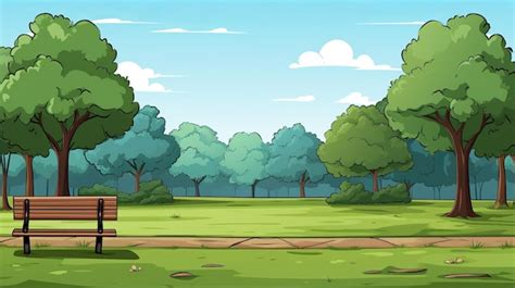 Premium AI Image | A cartoon illustration of a wooden fence with a tree ...