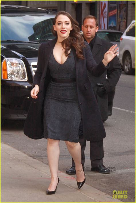 Kat Dennings Bares Cleavage For 2 Broke Girls Promo Tour Photo