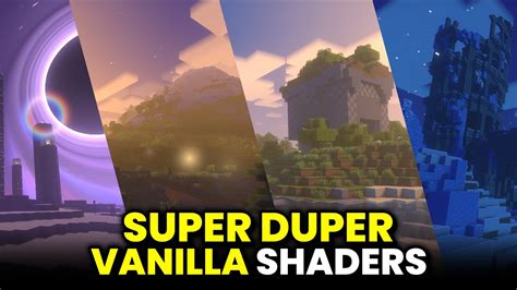 Best Shaders For Minecraft Super Duper Vanilla Shaders Youtube