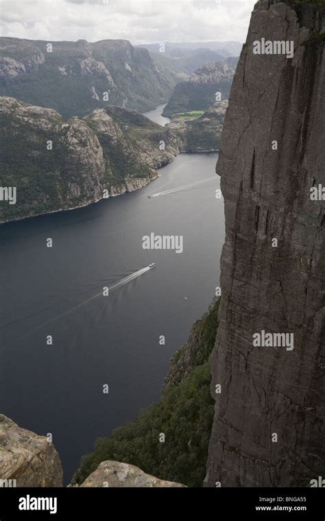 Pulpit Rock Above Lysefjord Hi Res Stock Photography And Images Alamy