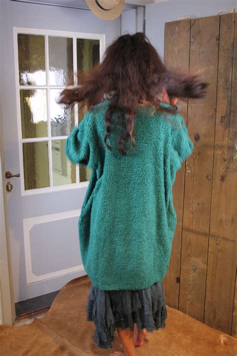 Privatsachen Langer Pullover Einheiter Aus Koteddy In Jade One Size