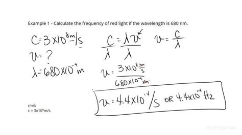 Frequency Formula Wavelength