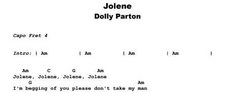 Dolly Parton Jolene Guitar Lesson Tab And Chords Jerrys Guitar Bar