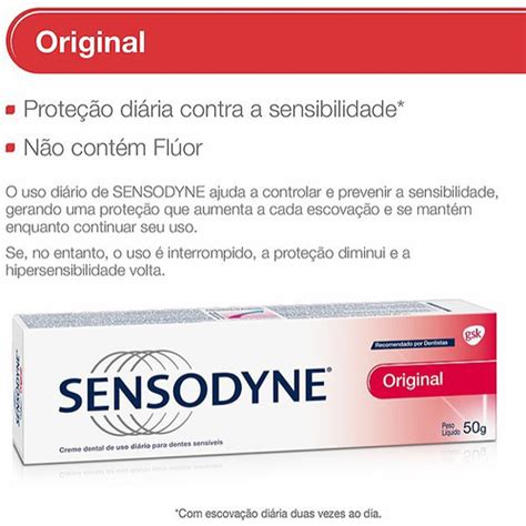 Sensodyne Original Creme Dental G Em Promo O Na Americanas