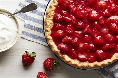 Strawberry Custard Pie Graham Cracker Crust