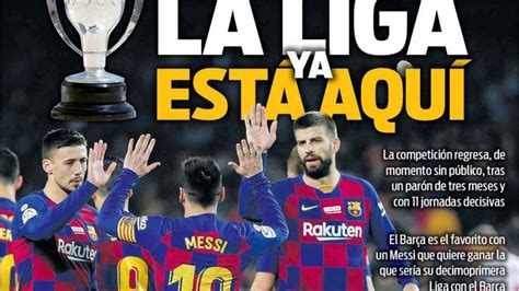 La Portada Del Diario Sport 11 06 2020