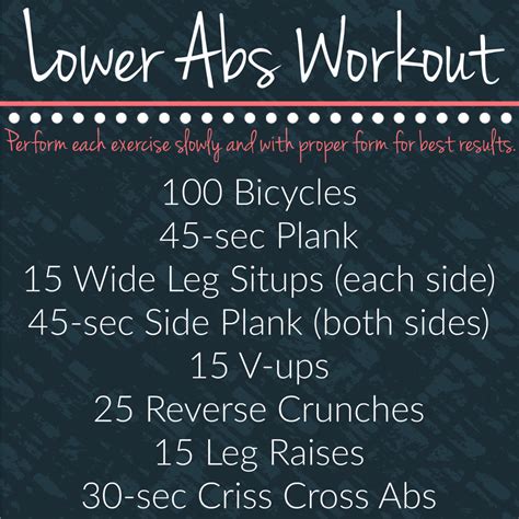 Lower Abs Workout