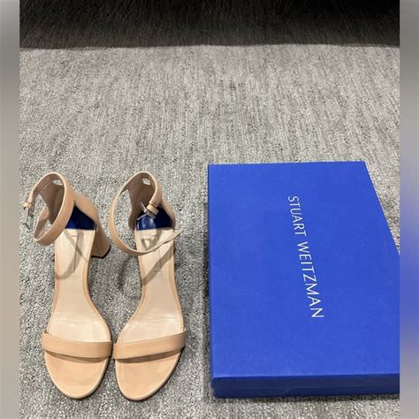 Stuart Weitzman Shoes Stuart Weitzman Nude Strap Heels Poshmark