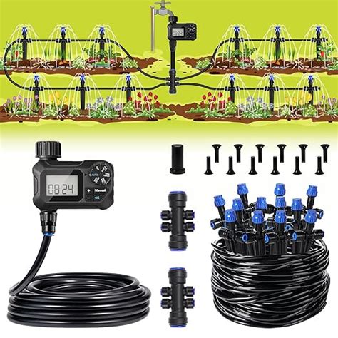 Amazon Hiraliy Ft Automatic Drip Irrigation Kits With Garden