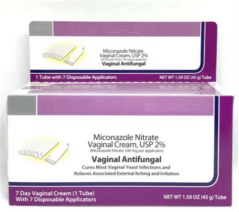 Vaginal Antifungal Miconazole Nitrate Cream Prescription Treatment