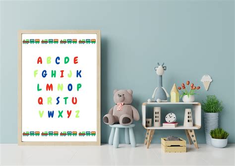 Train Printable Alphabet Poster - Etsy