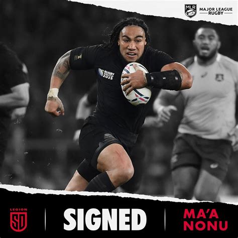 International Rugby Superstar Maa Nonu Joins San Diego Legion