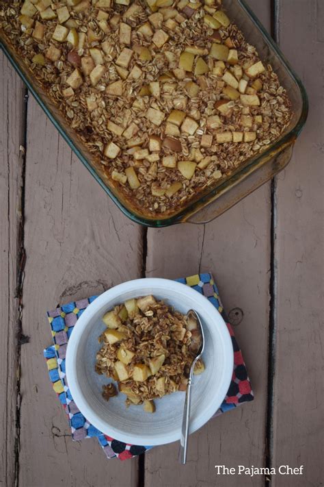 Apple Cinnamon Baked Oatmeal The Pajama Chef