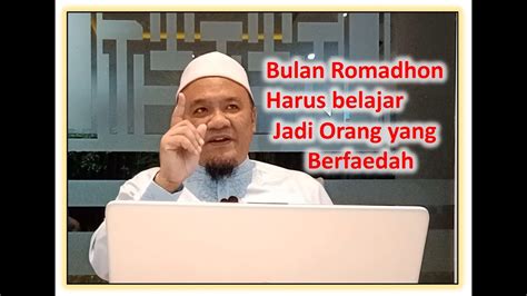 Hikmah Puasa Romadhon Ustadz DR Agus Setiawan Lc MA YouTube