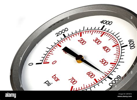 Pressure Gauge Reading Pressure 8000 Hi Res Stock Photography And