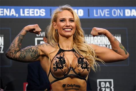 Boxing Ebanie Bridges Takes Lingerie Weigh Ins To The Next Level By Promoting Her Onlyfans On