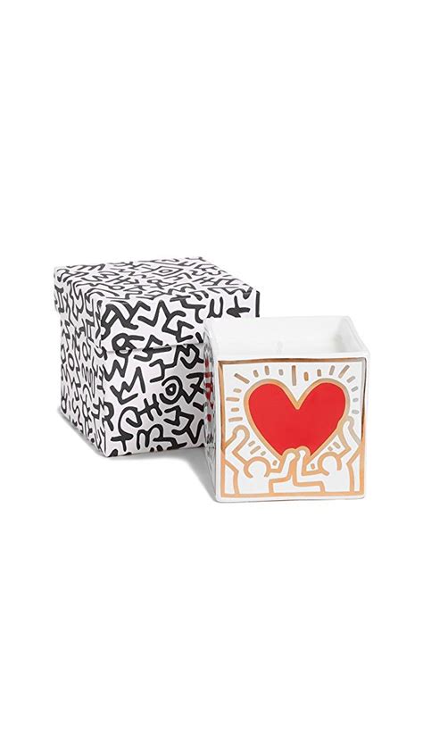 Ligne Blanche X Keith Haring Heart Square Candle Shopbop Square