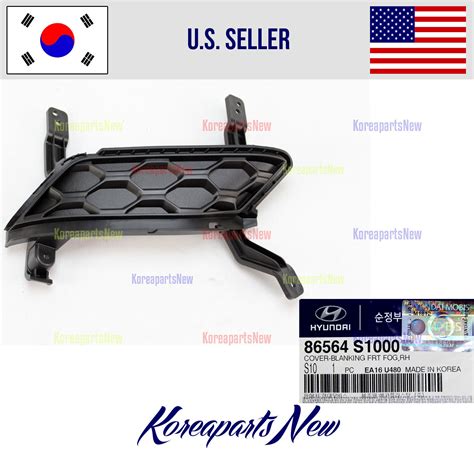 Covers Blanking Front Fog Right Left Pcs Oem Hyundai Santa Fe