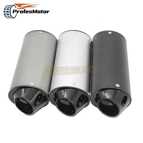 Silenciador Universal Para Motocicleta Tubo De Escape Y Mm De Mm