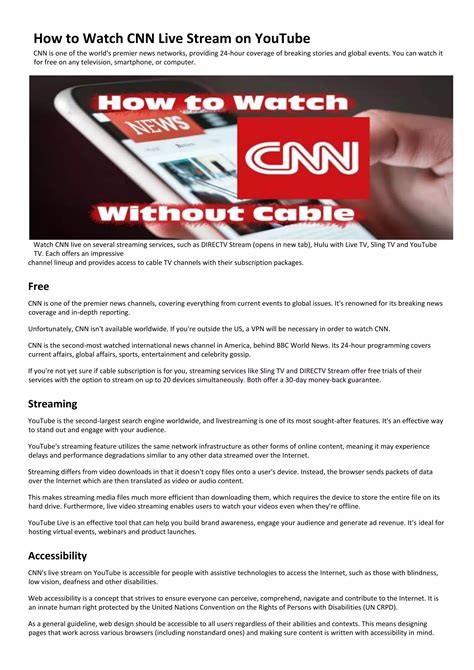 cnn live stream | PDF