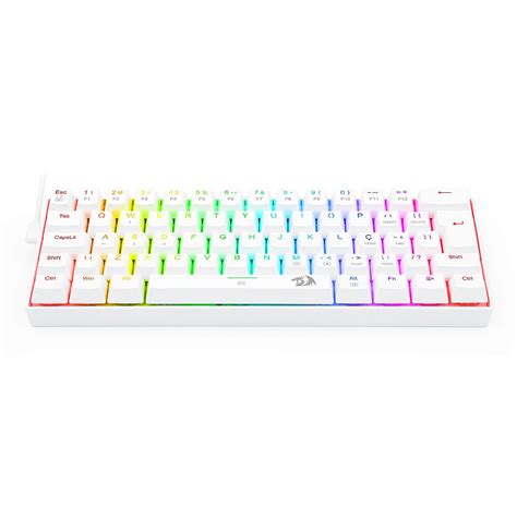 TECLADO MECÂNICO GAMER DRAGONBORN RGB BRANCO SWITCH ABNT2 Redragon Store