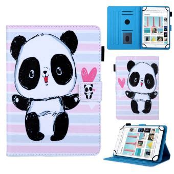 Sur Etui En Pu Panda Avec Support Pour Votre Huawei Mediapad T