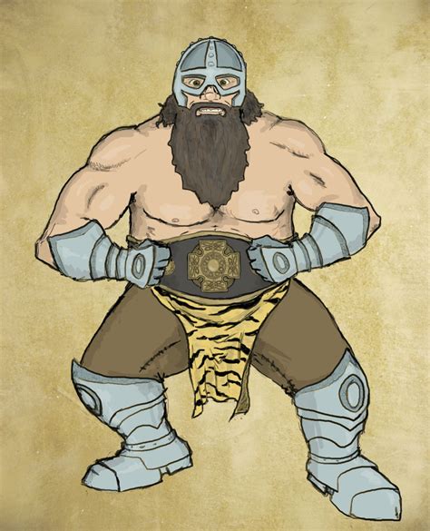 Rfa A Pro Wrestling Themed Dwarf Brawler R Characterdrawing