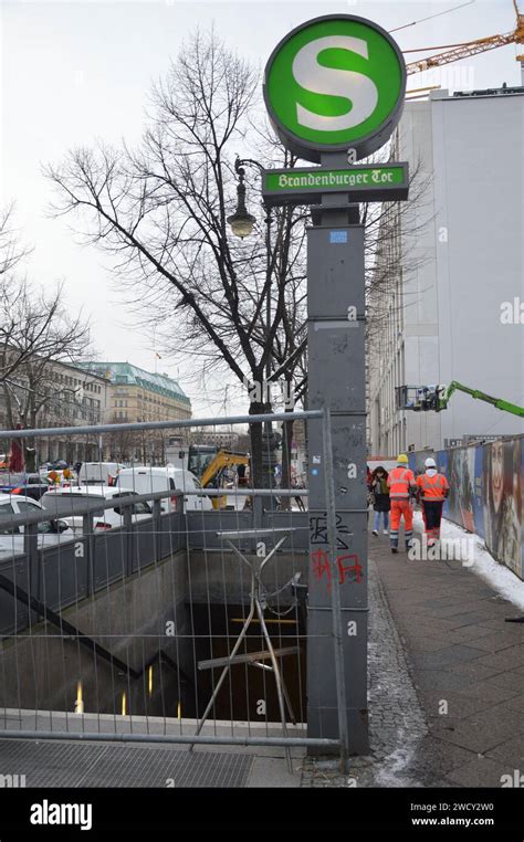 Berlino Germania 17 Gennaio 2024 La Stazione Della S Bahn Unter