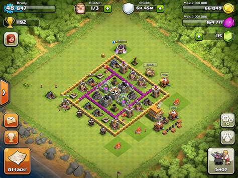 Clash of clans схема построения деревня строителя - Clash Картинки