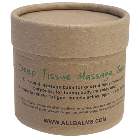 Deep Tissue Massage Cream Massage Balm Plastic Free Packaging