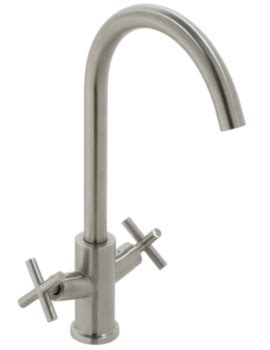 Abode Quala Single Lever Stainless Steel Kitchen Tap