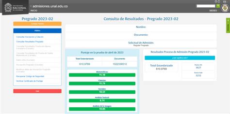 Resultados Admisi N Unal Conhe A A Emocionante Experi Ncia De