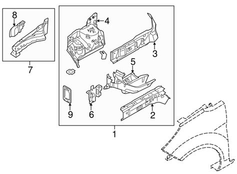 Ford Fiesta Inner Rail Driver S Side Lh D Bz B