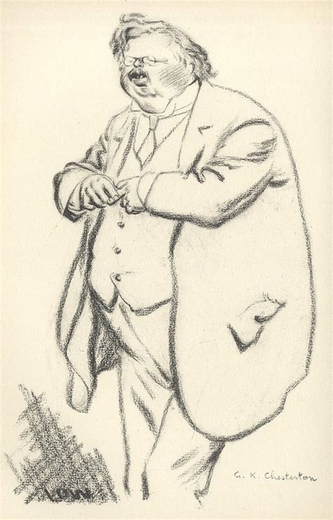 By David Low For The New Statesman 1926 Chesterton Gk Chesterton