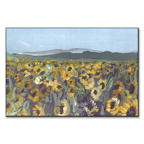 Sunflower Field Watercolor - BIG Wall Décor