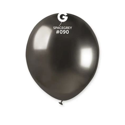 Balony Shiny Srebrny Ciemny Grafitowy 090 12 Cm 3 Szt Sklep Moje Party