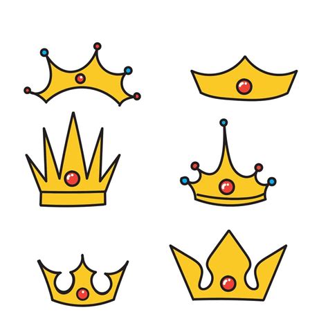 hand drawn doodle crown illustration vector 11545825 Vector Art at Vecteezy