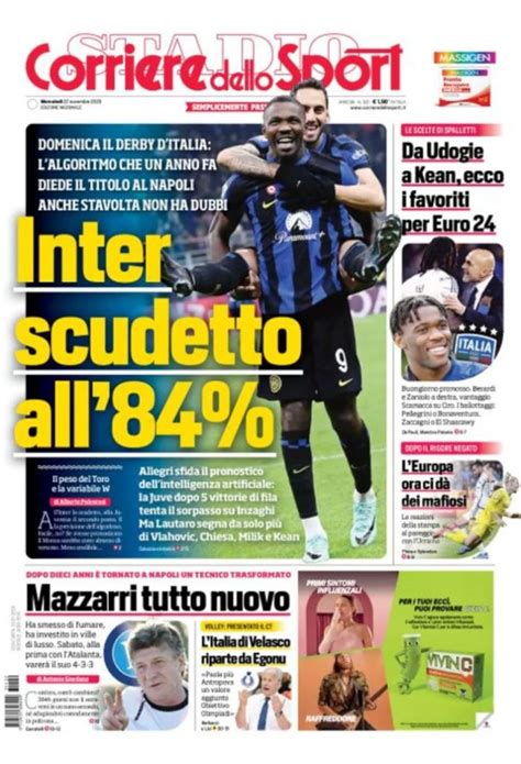 Revue De Presse Italienne Du 22 Novembre 2023 Tuttosport Corriere