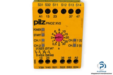 Pilz Pnoz Xv Vdc N O N O T Safety Relay Platinum International