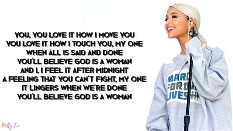 Ariana Grande God Is A Woman With Lyrics Youtube