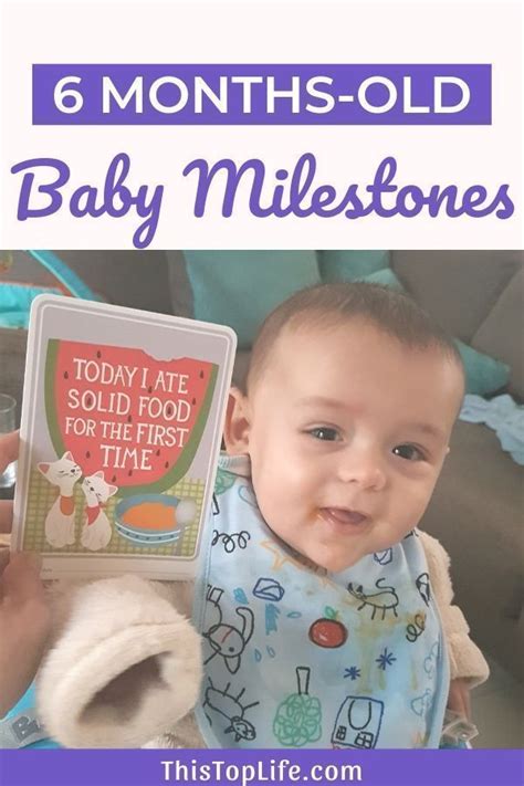 6 month old baby milestones BabyDevelo #old #babydevelopm #babydeve ... | Baby milestones, Baby ...