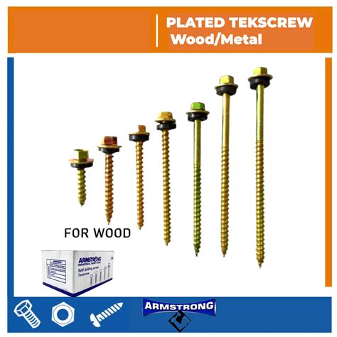 Armstrong Tex Screw With Washer For Metal Wood Hex Self Drilling