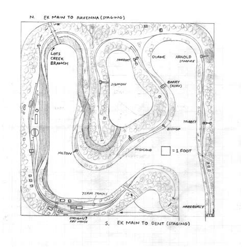 Landn Lots Creek Branch Ky Track Plan Ho Appalachian Railroad Modeling