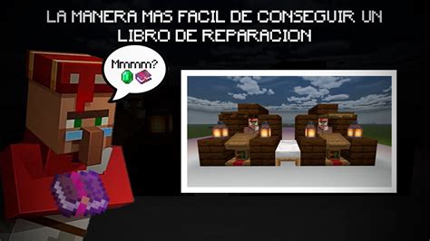 COMO CONSEGUIR LIBROS DE REPARACION MEJOR METODO En MINECRAFT BEDROCK 1