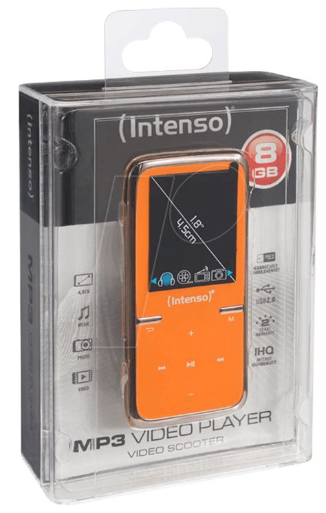 INTENSO 3717465 8 GB MP3 Player Orange At Reichelt Elektronik