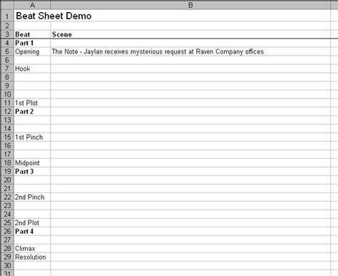 Evolution Of A Beat Sheet