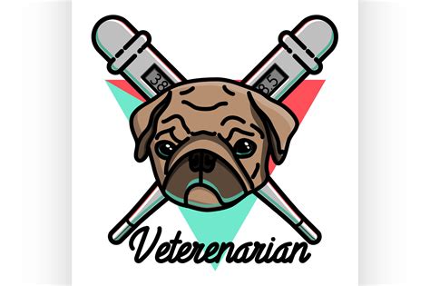 Color Vintage Veterinarian Emblem By Netkoff Thehungryjpeg